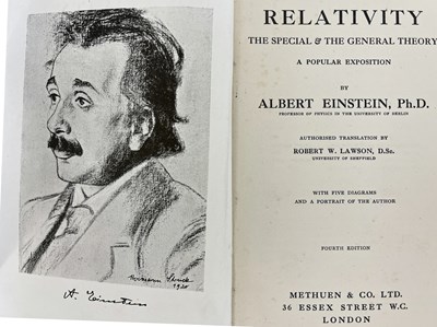 Lot 292 - Einstein, Albert, 1921, Relativity; special...