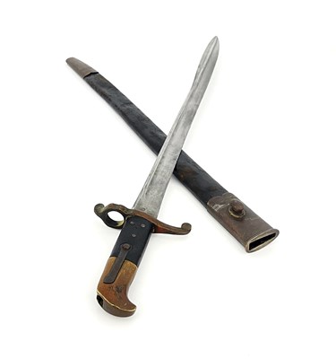 Lot 277 - A 19th century British Lancaster sword bayonet,...