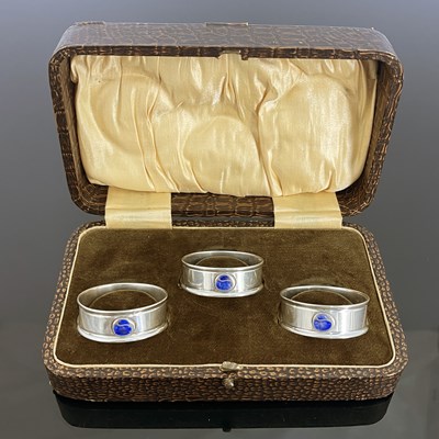 Lot 104 - Charles Horner, three Arts and Crafts silver...