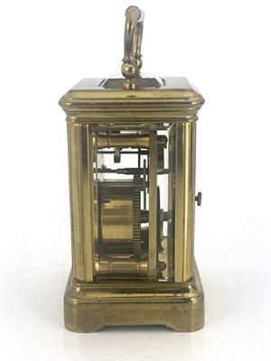 Lot 443 - A miniature carriage timepiece, early 20th...