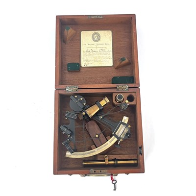 Lot 440 - A Hezzanith Observatory Heath & Co sextant,...