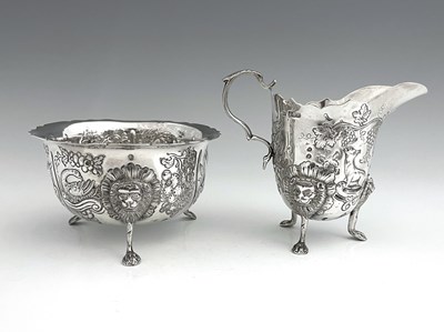 Lot 317 - Irish. An Edwardian silver 'strawberry set',...