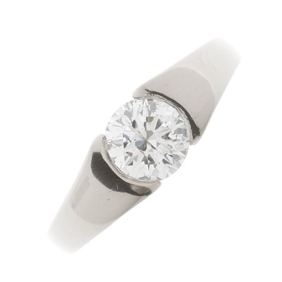 Lot 37 - An 18ct gold brilliant-cut diamond...