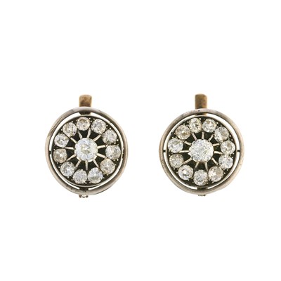 Lot 44 - A pair of late Victorian, silver and gold, old-...