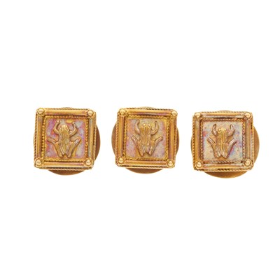 Lot 49 - John Brogden, a rare set of mid Victorian gold...