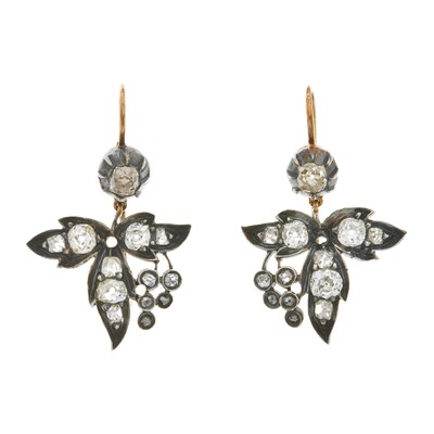 Lot 58 - A pair of mid to late 19th century silver and...