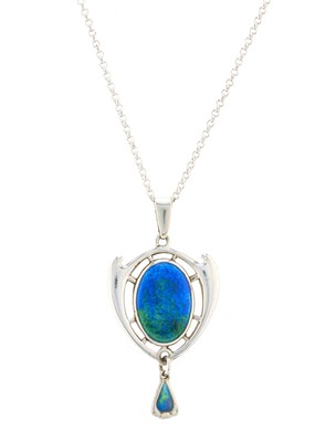 Lot 72 - Charles Horner, an Art Nouveau silver and...