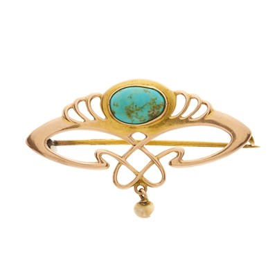 Lot 77 - Barnet Henry Joseph, an Art Nouveau 9ct gold...