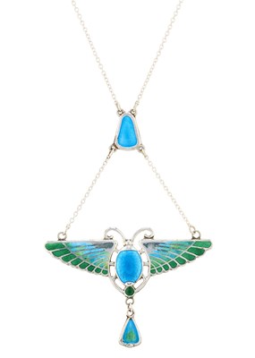 Lot 83 - Charles Horner, an Art Nouveau silver and...