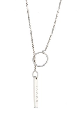 Lot 144 - Gucci, an 18ct gold lariat necklace, with...