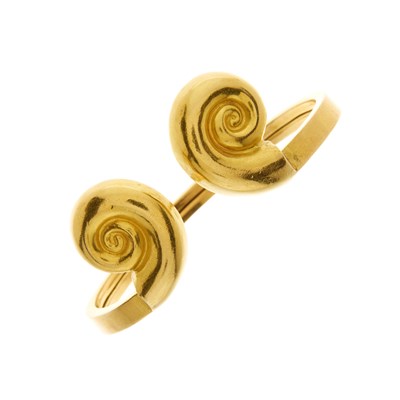 Lot 150 - Ilias Lalaounis, an 18ct gold nautilus shell...