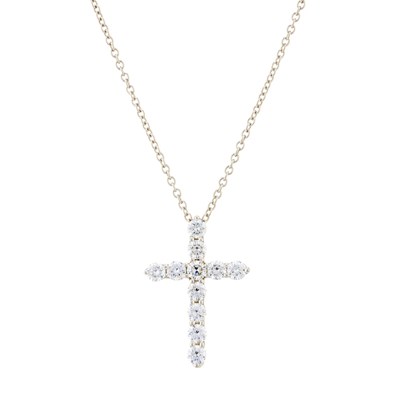 Lot 160 - Tiffany & Co., a platinum brilliant-cut...