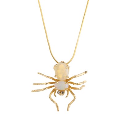 Lot 165 - A gold, opal cabochon novelty pendant,...