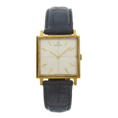 Lot 213 - Omega, a gold plated and stainless steel wrist...