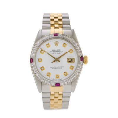 Lot 247 - Rolex, a stainless steel and 18ct gold Oyster...