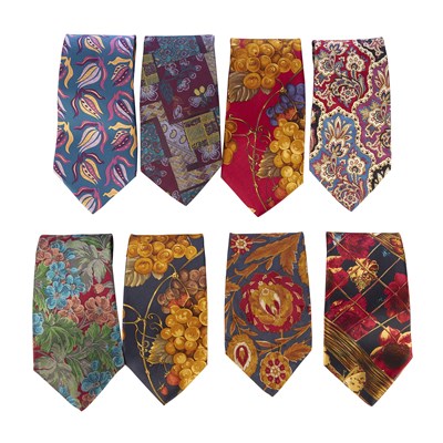 Lot 251 - Anne Klein, eight ties, in a selection of...