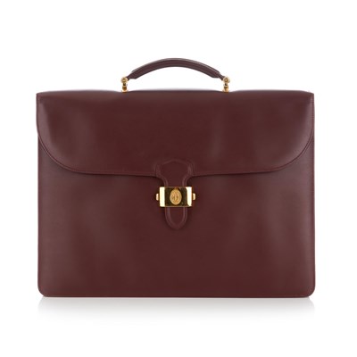 Lot 268 - Cartier, a Must De Cartier Bordeaux briefcase,...