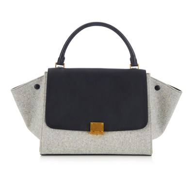 Lot 280 - Celine, a Trapeze handbag, designed with a...