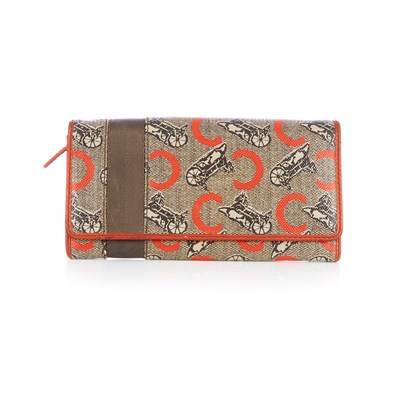 Lot 286 - Celine, a long wallet, featuring a logo...