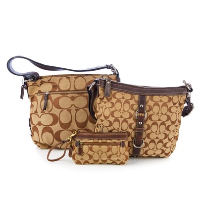 Lot 308 - Coach, two monogram canvas handbags and a...
