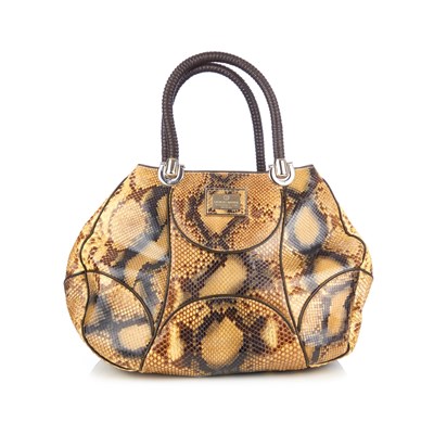 Lot 315 - Giorgio Armani, a large python skin handbag,...