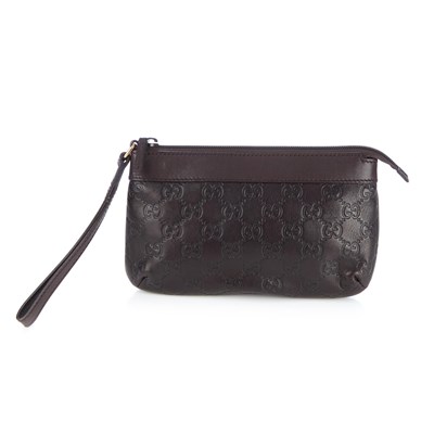 Lot 323 - Gucci, a Guccissima wristlet clutch, designed...