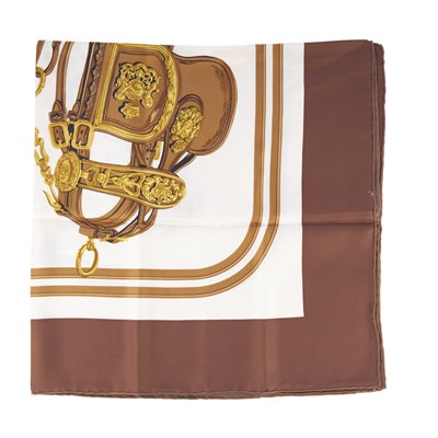Lot 333 - Hermes, a Brides de Gala silk scarf, designed...