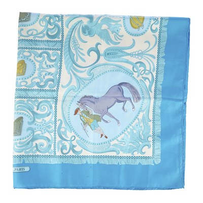 Lot 335 - Hermes, a La Presentation silk scarf, designed...