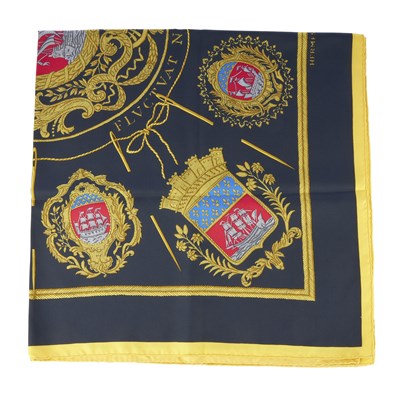 Lot 336 - Hermes, a Les Armes de Paris silk scarf,...