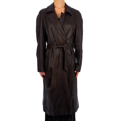 Lot 348 - Joseph, a ladies full-length brown leather...