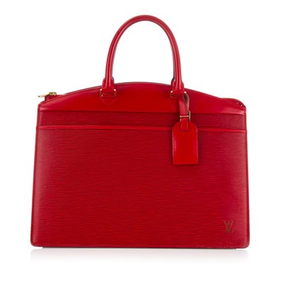 Lot 366 - Louis Vuitton, a red epi Riviera handbag,...