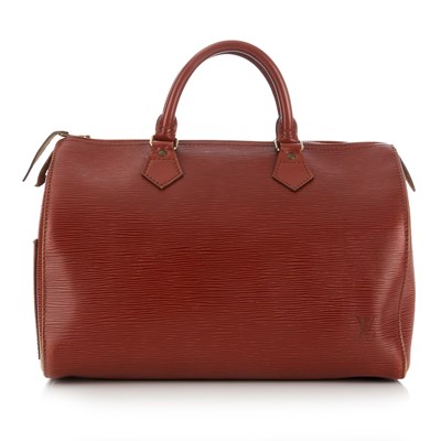 Lot 368 - Louis Vuitton a tan epi Speedy 30 handbag,...