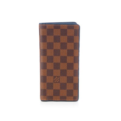 Lot 381 - Louis Vuitton, a damier long bifold Brazza...
