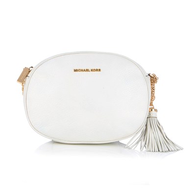 Lot 389 - Michael Kors, a camera tassel handbag, crafted...