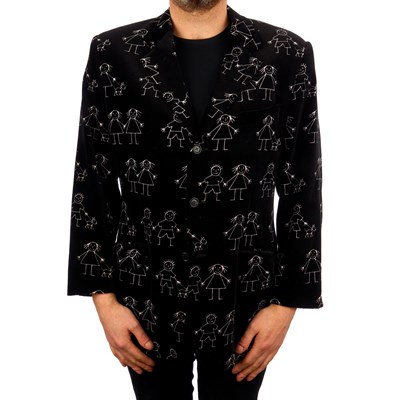 Lot 393 - Moschino, a 1980s Cheap and Chic black velvet...