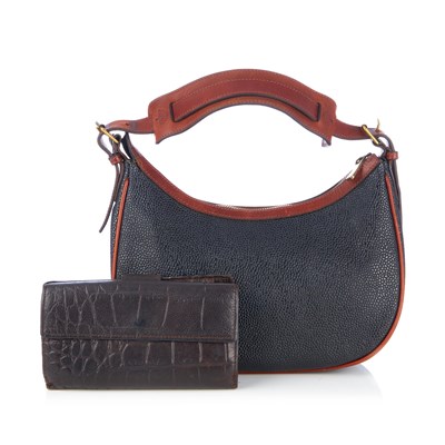 Lot 399 - Mulberry, a Scotchgrain hobo handbag and a...