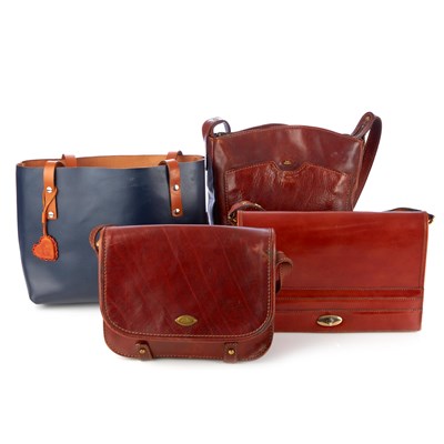 Lot 418 - The Bridge, two brown leather handbags and two...