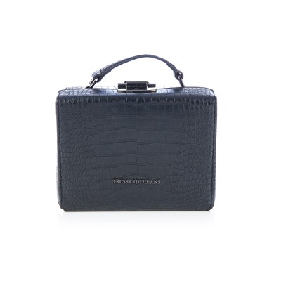 Lot 421 - Trussardi Jeans, a box handbag, designed with...