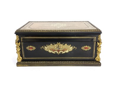 Lot 194 - A 19th Century French despatch casket, gilt...