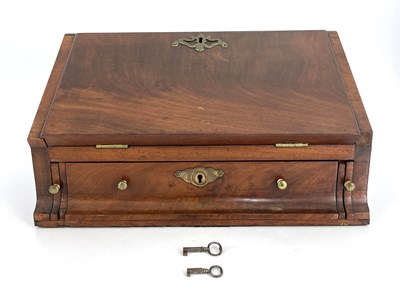 Lot 197 - A 19th Century flame mahogany stationery...