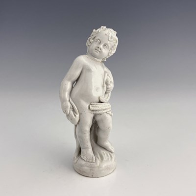 Lot 679 - A Doccia porcelain figure of a putto, possible...