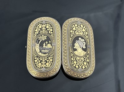 Lot 87 - A Spanish Toledo gold and silver Damascened...