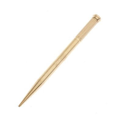 Lot 182 - Sampson Mordan & Co., a 9ct gold Centennial retractable pencil