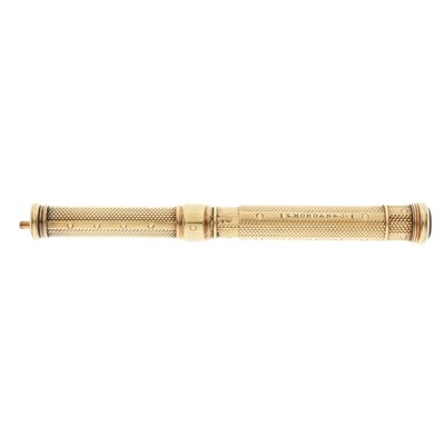 Lot 185 - Sampson Mordan & Co., a gold multi-functional writing instrument