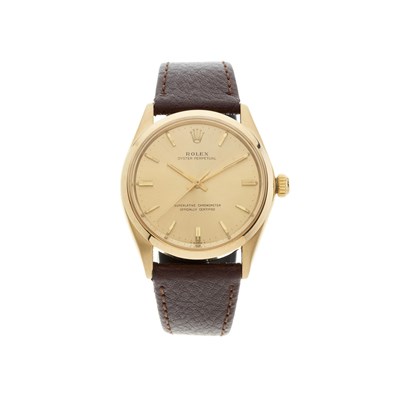 Lot 258 - Rolex, an 18ct gold Oyster Perpetual wrist watch