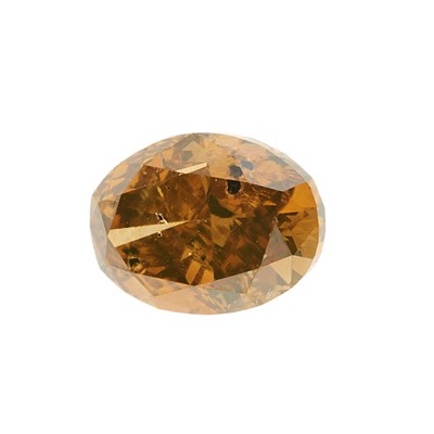 Lot 41 - A loose natural Fancy Intense Brownish Orange diamond, of 1.30ct