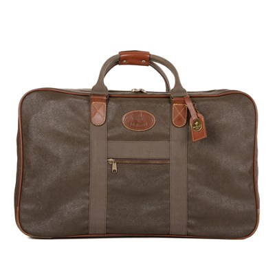 Lot 448 - Mulberry, a vintage Scotchgrain suitcase,...