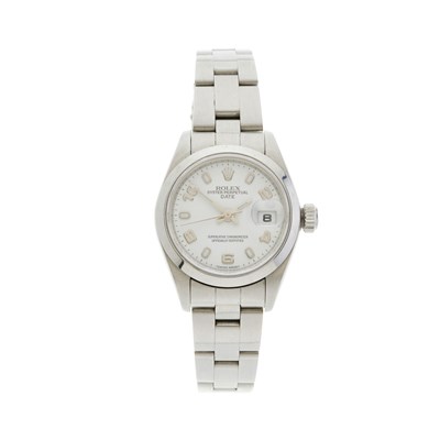 Lot 254 - Rolex, an Oyster Perpetual Date bracelet watch