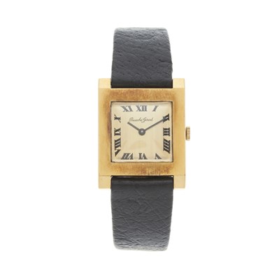 Lot 232 - Bueche-Girod, an 18ct gold manual wind wrist watch