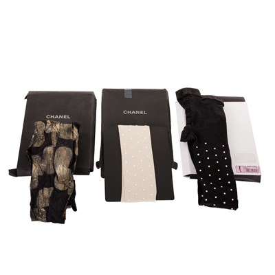 Lot 327 - Chanel, three pairs of tights, to include a...